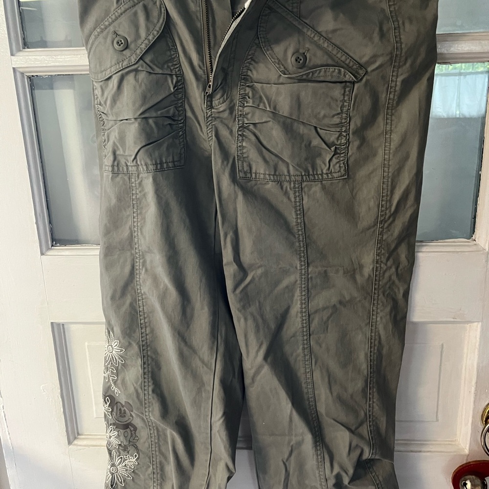 Disney Gray Cargo Pants with Utility Style